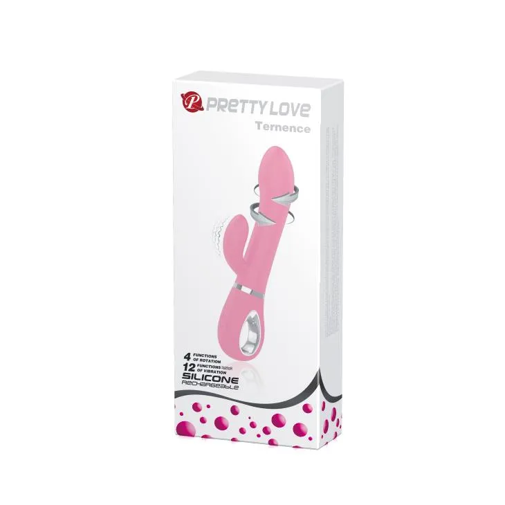 Pretty Love Ternence - Wibrator królik, Różowy, 19, 6 cm