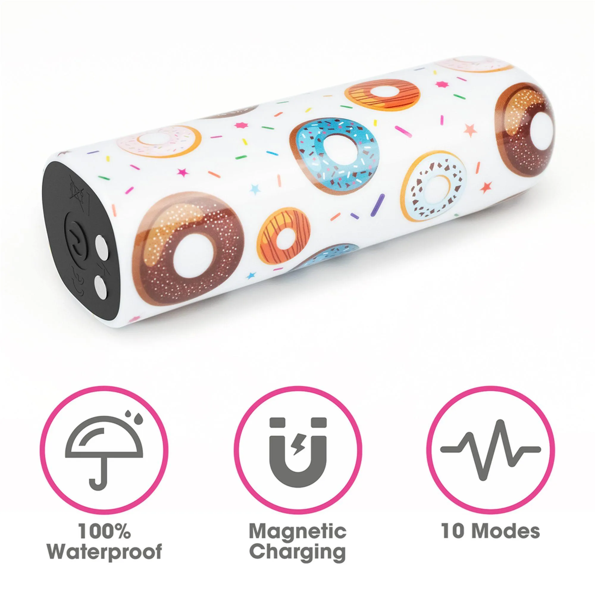 Вибратор для клитора Lovetoy Donut Massager, 8.5 см (белый)