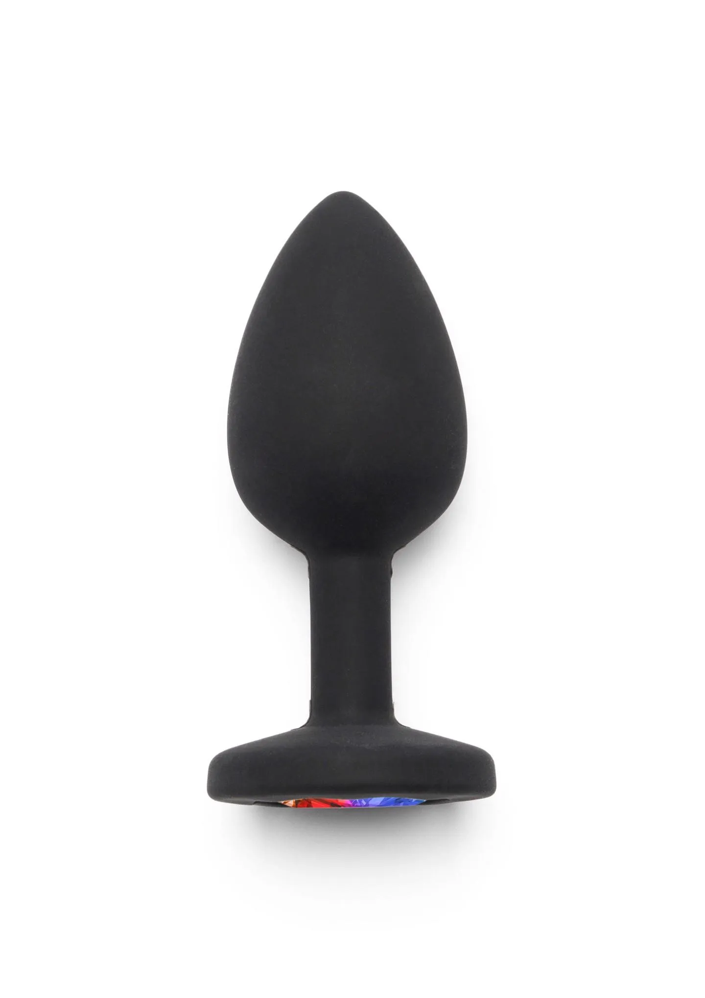 TOYJOY Rainbow Booty Jewel - Korek analny, Czarny, 7 cm