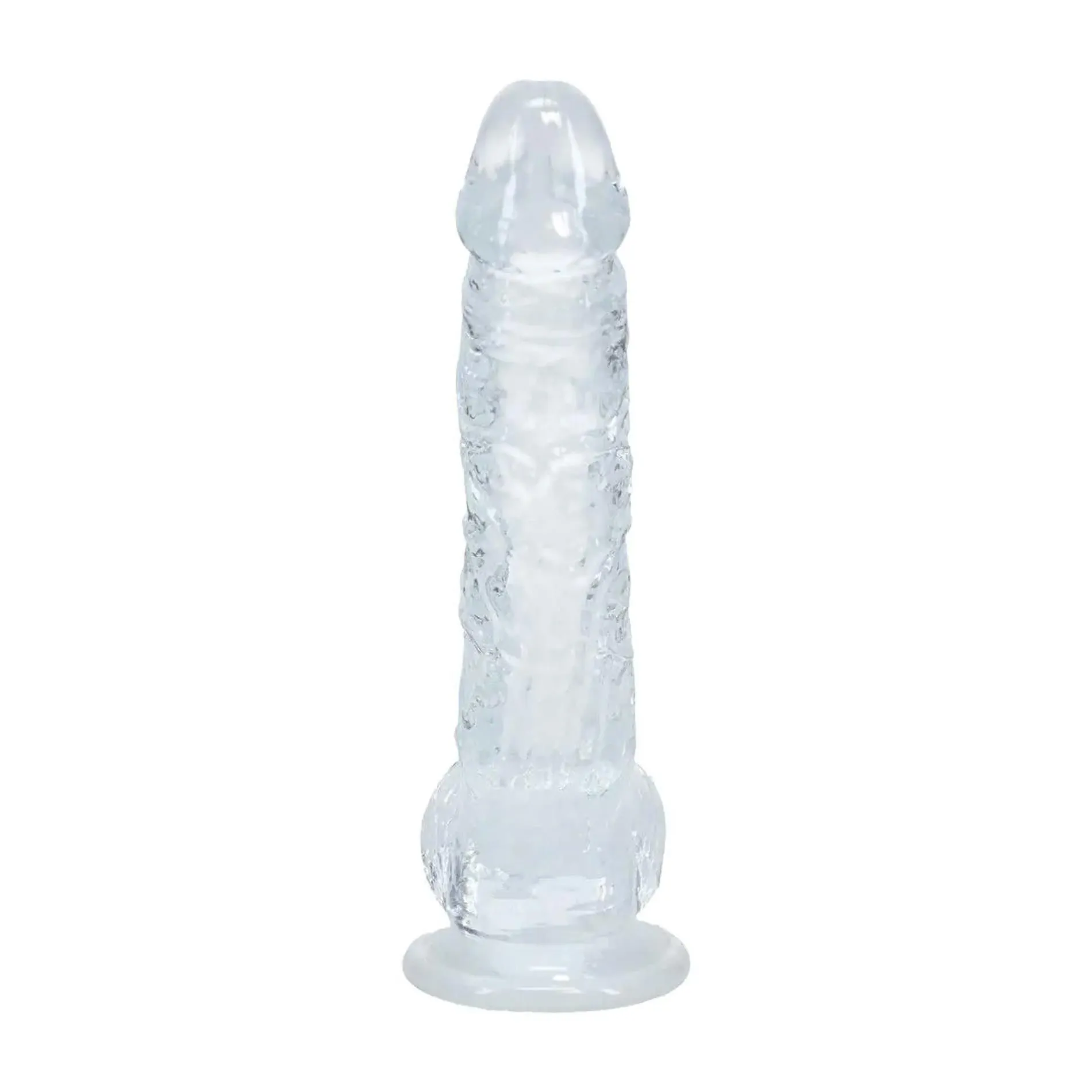 RealRock Realistic - Dildo, Przezroczysty, 12.7 cm