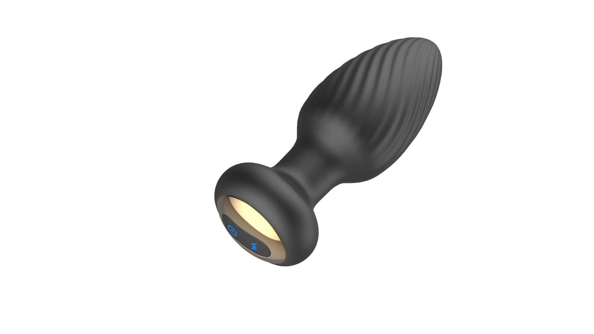Анальна пробка B - Series Cute Retating Remote, 9.8 см (чорний)