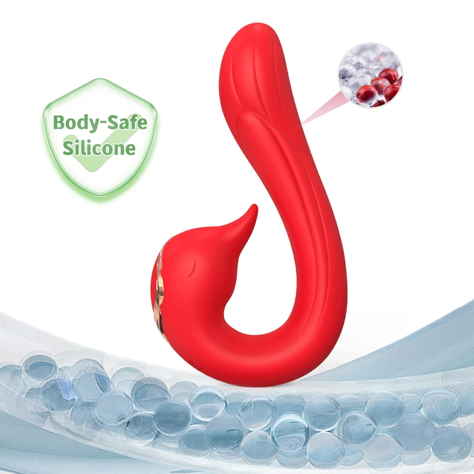 Вибратор B - Series Joy Swan Red, 16.2 см (красный)