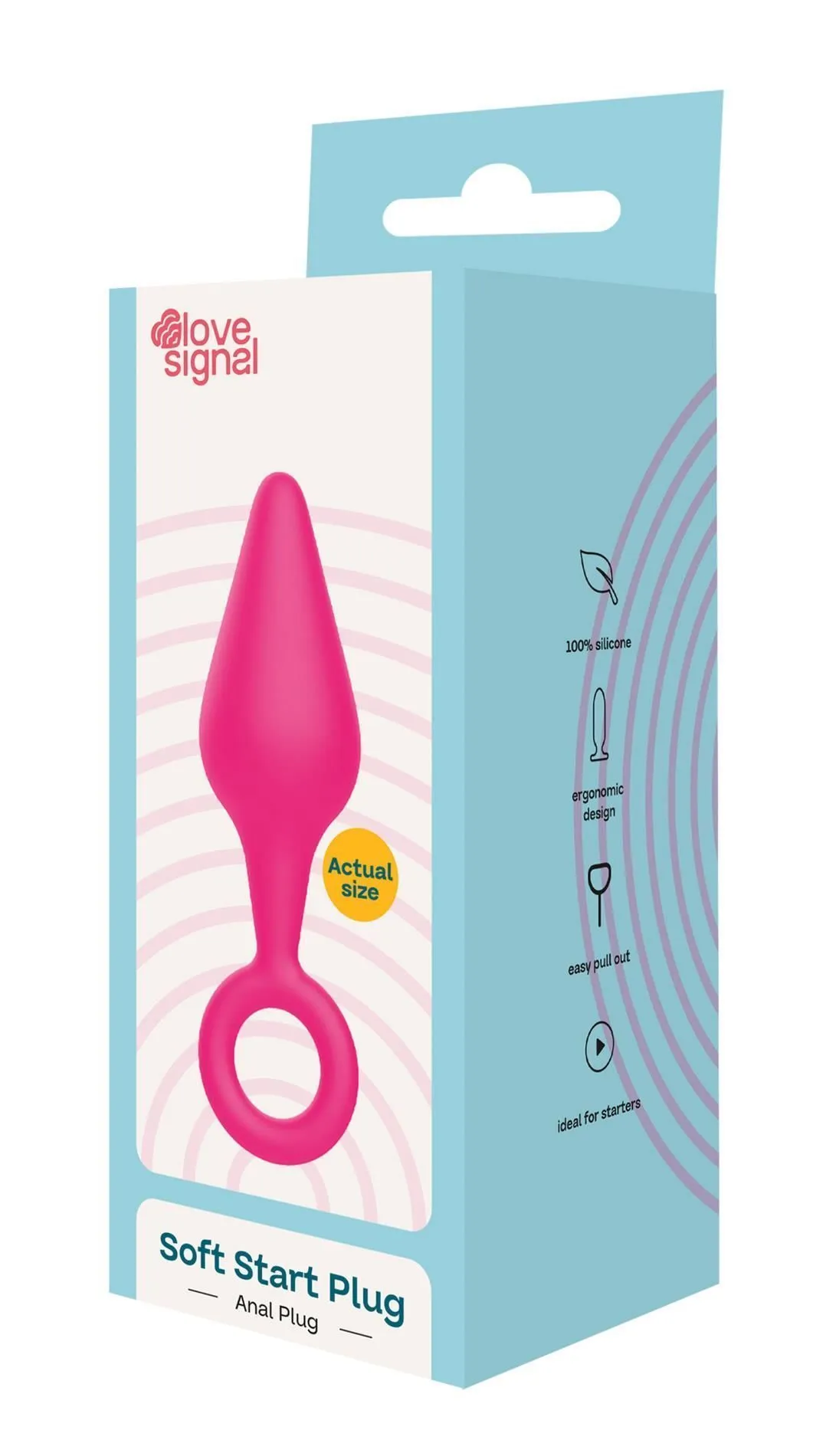 Анальна пробка Dream Toys Soft Start Plug, 9 см (рожевий)