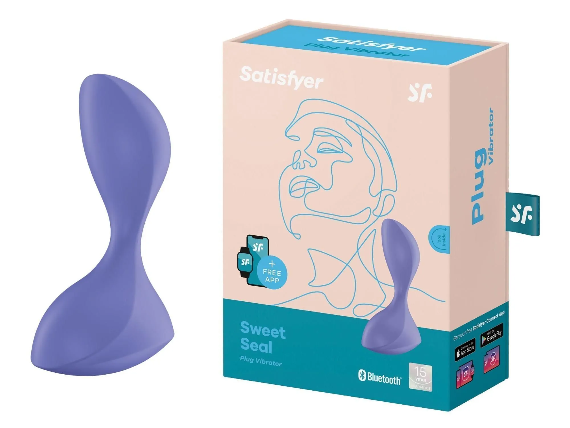 Анальна пробка Satisfyer Sweet Seal, 11.2 см (фіолетовий)