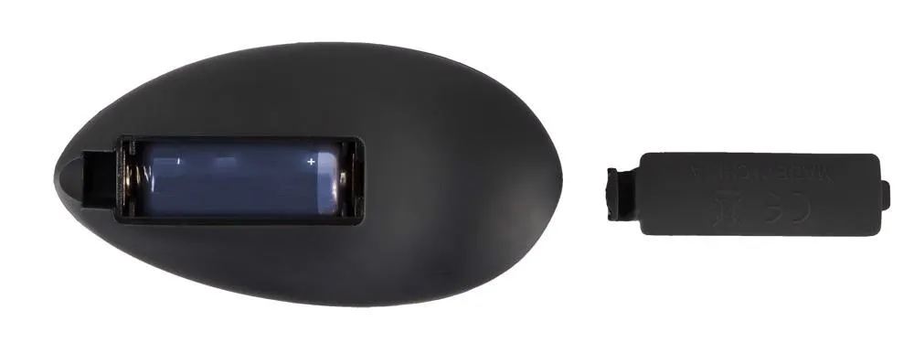Black Velvets Rotating & Vibrating Plug - Korek analny, Czarny, 14 cm