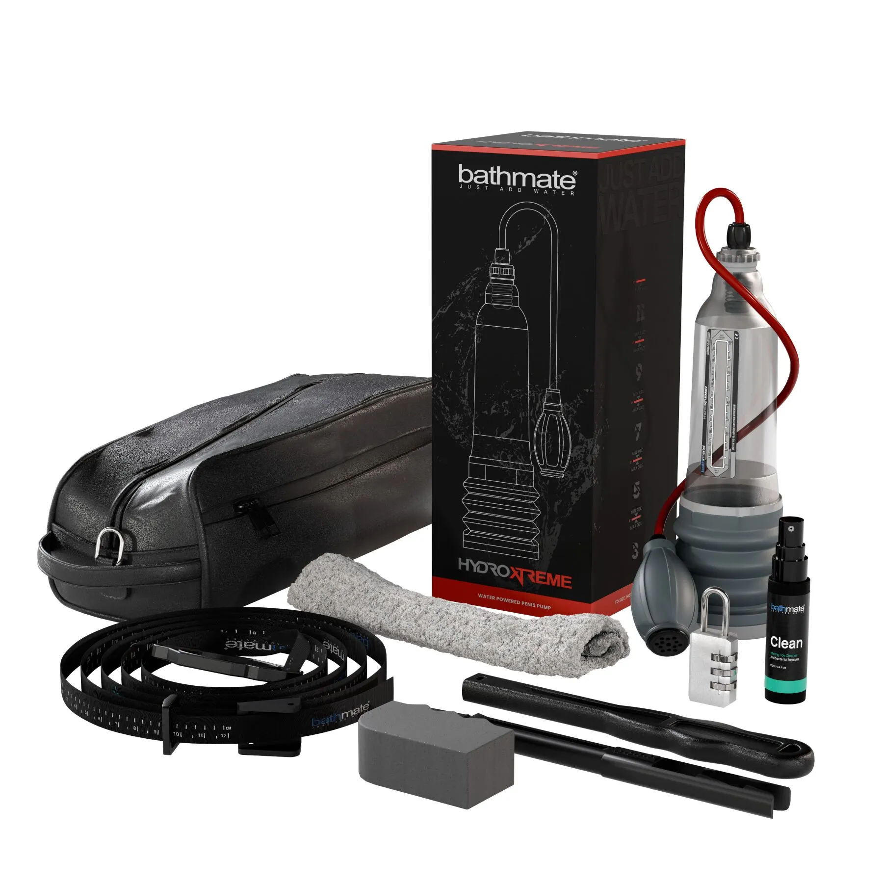 Bathmate HydroXtreme 9 - Pompka hydro, Przezroczysty, 32, 5 cm