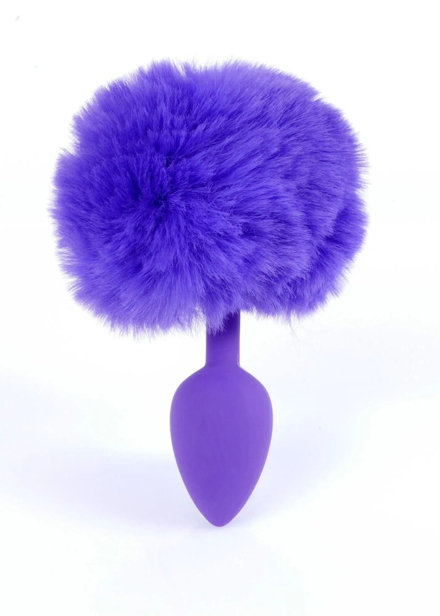 Анальна пробка Boss Jewellery Silicon Bunny Tail, 6,5 см (фіолетовий)