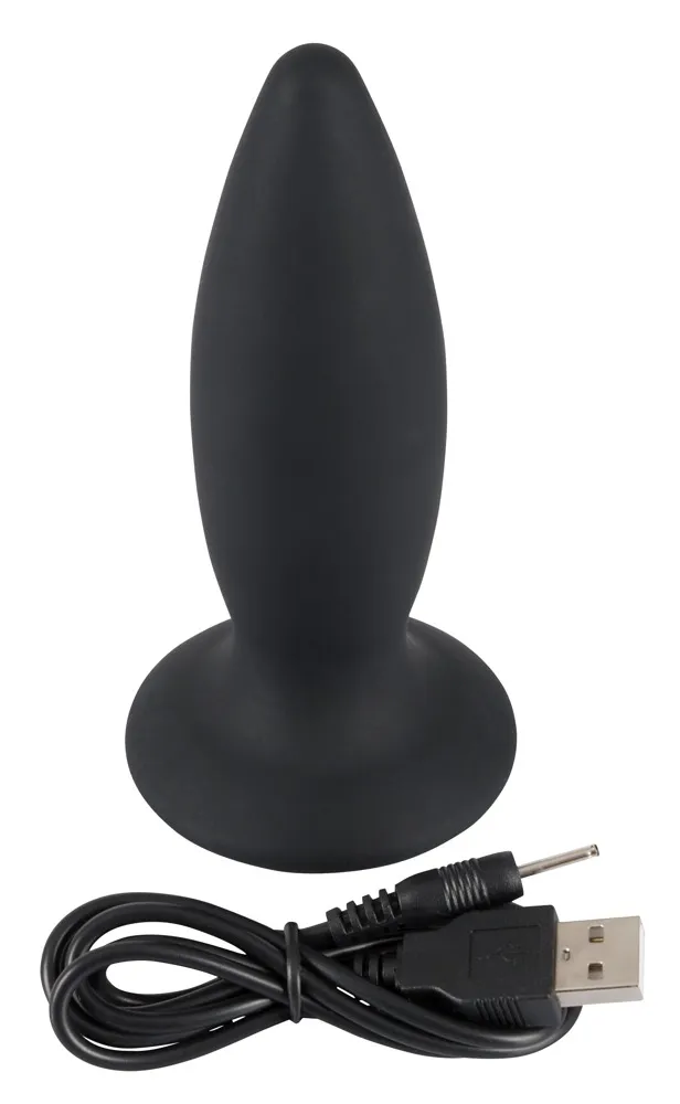 Анальна пробка Black Velvets Rechargeable Plug M, 12,5 см (черный)