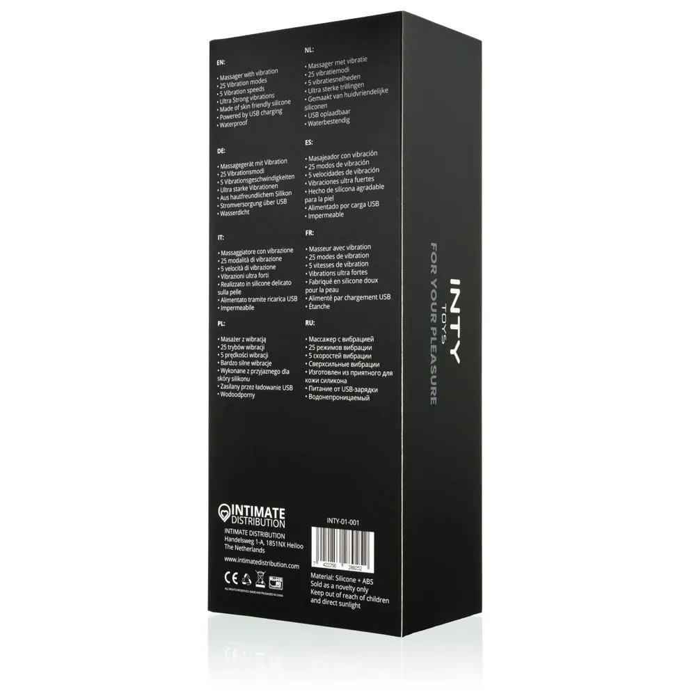 Вібромасажер Inty Toys Torch, 23 см (чорний)