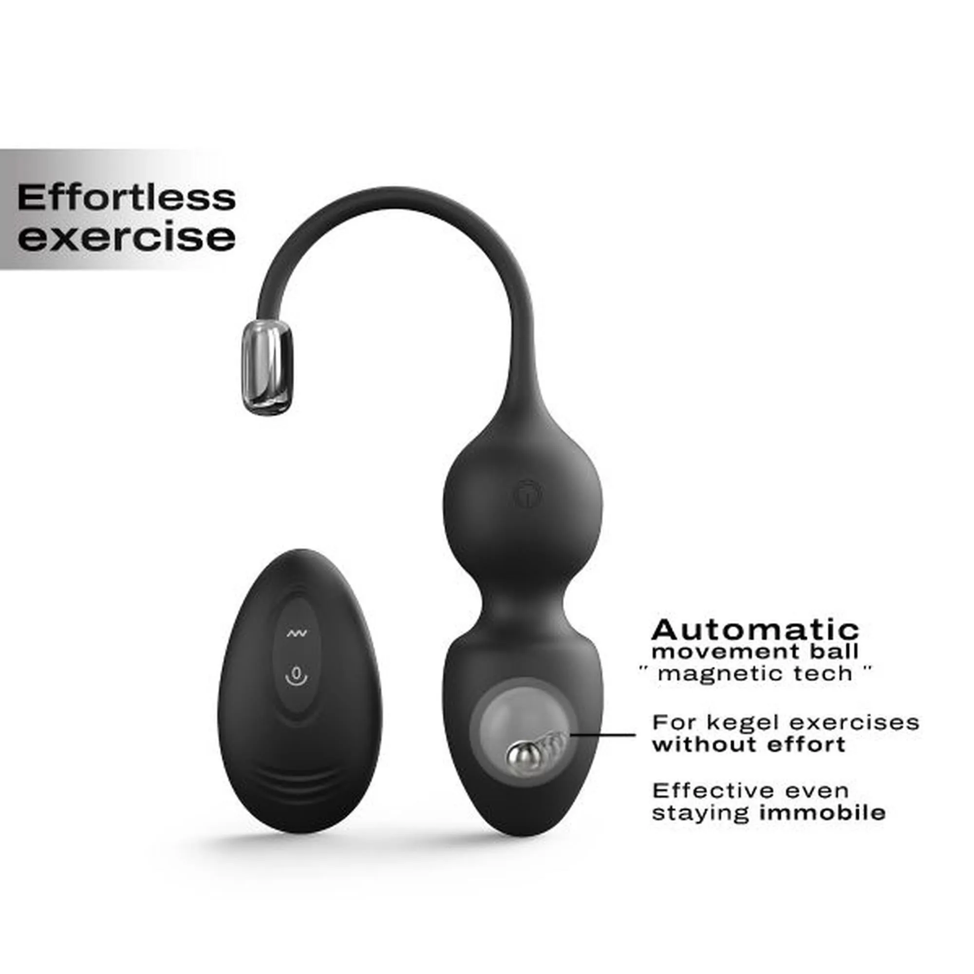 Dorcel Love Balls - Kulki gejszy, Czarny, 22 cm