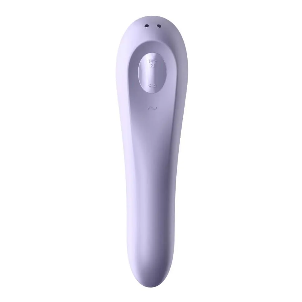 Вібратор з вакуумним стимулятором клітора  Satisfyer Dual Pleasure (бузковий)