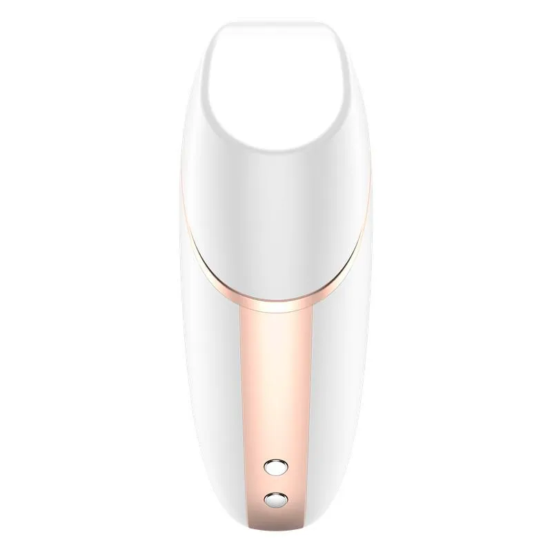 Вакуумный стимулятор клитора с вибрацией Satisfyer Love Triangle (белый)