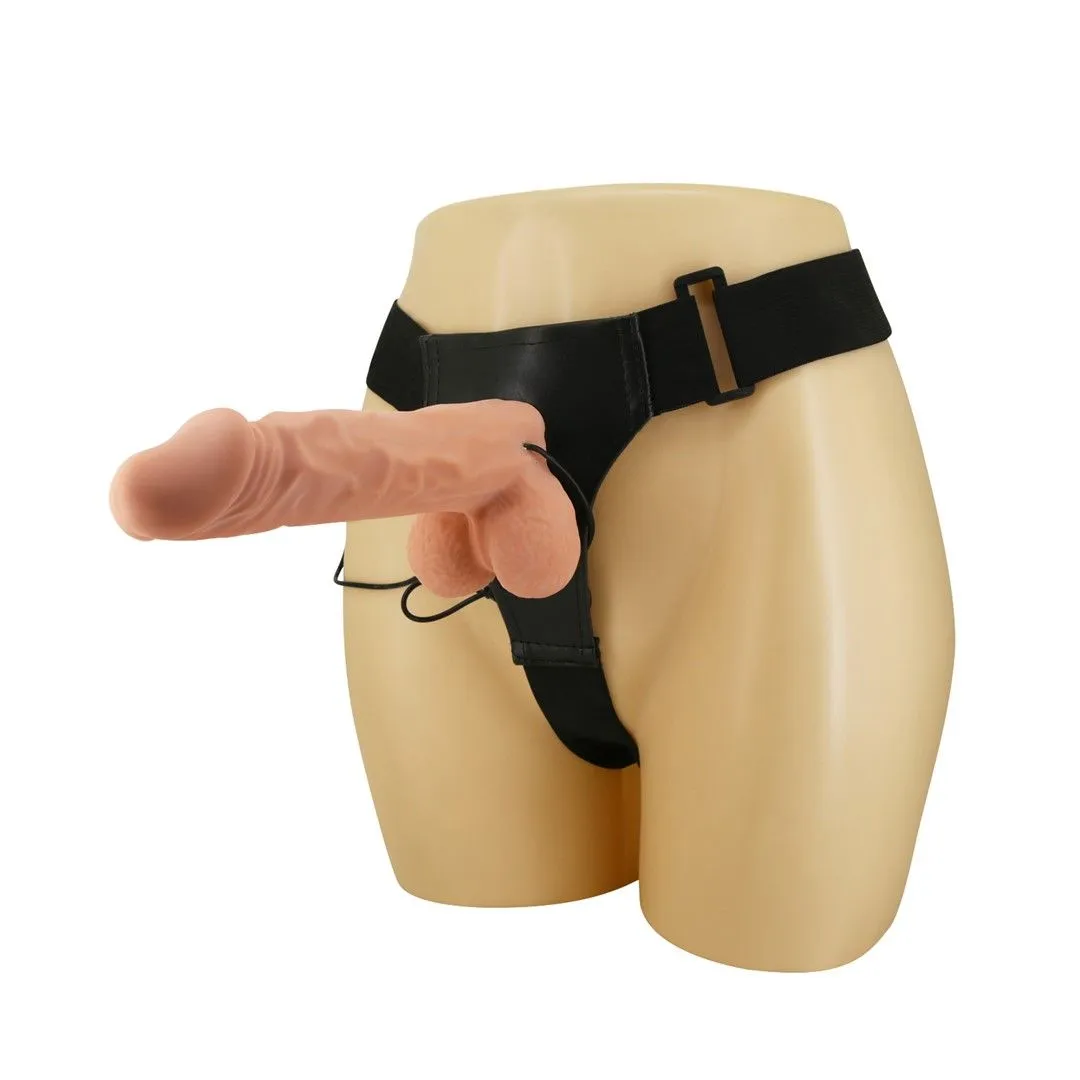 BAILE Ultra Passionate - Strapon, W kolorze cielistym, 24 cm
