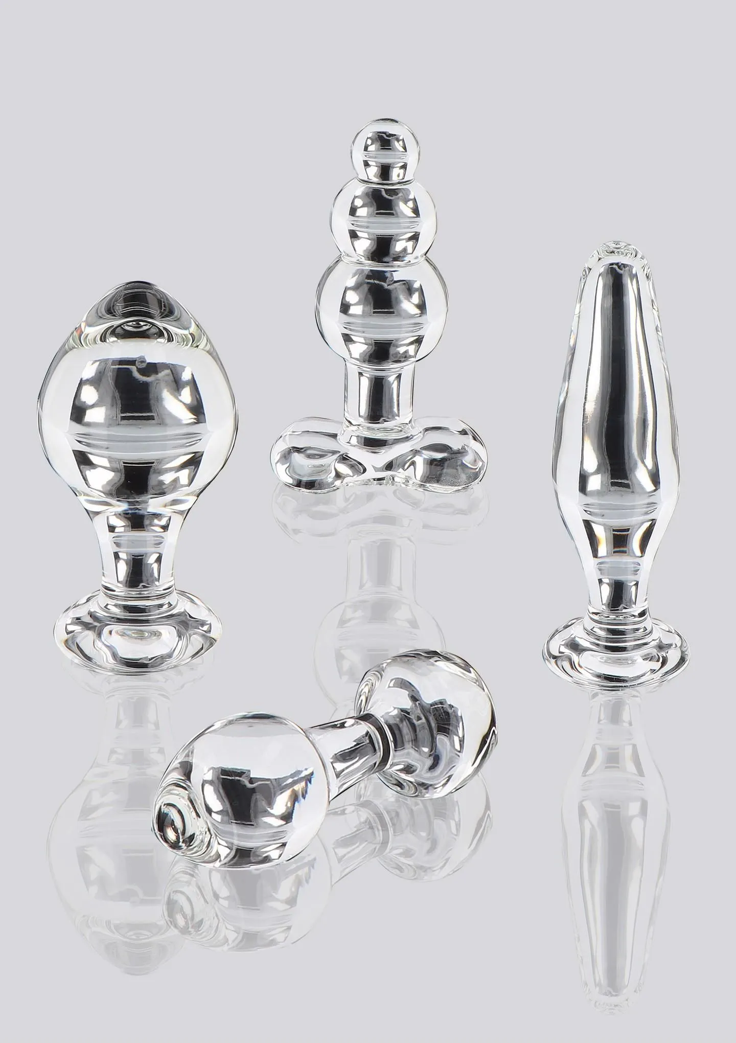 Анальна пробка Glass Worxx Brilliant Star, 9 см (прозорий)