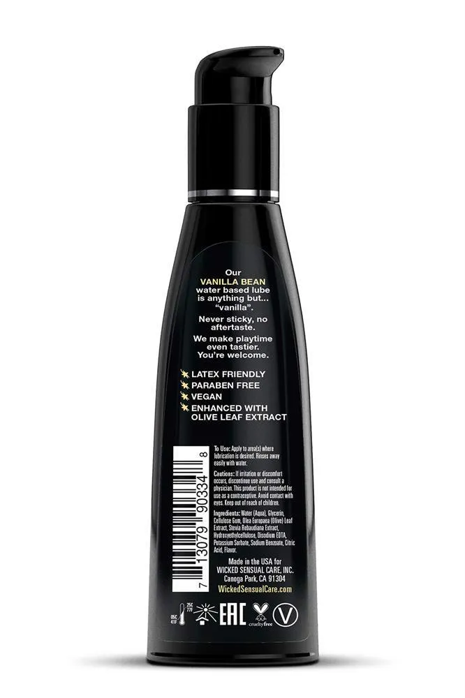 Лубрикант на водной основе Wicked Aqua Vanilla Bean, 120 мл