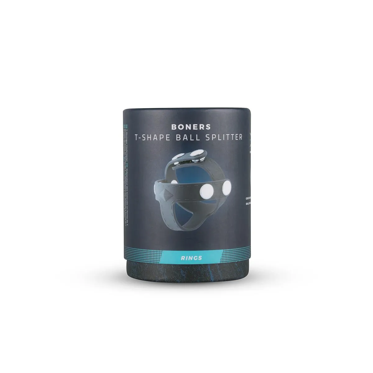 Регулируемое эрекционное кольцо Boners T-shape Ball Splitter, 21 см (серый)