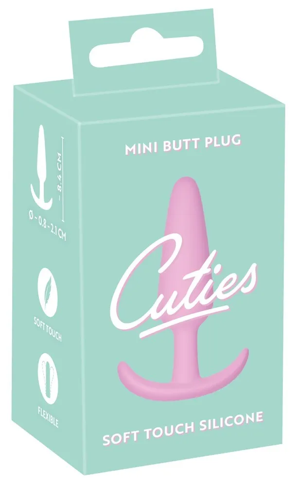 Анальная пробка Cuties Mini Butt Plug, 8,4 см (розовый)