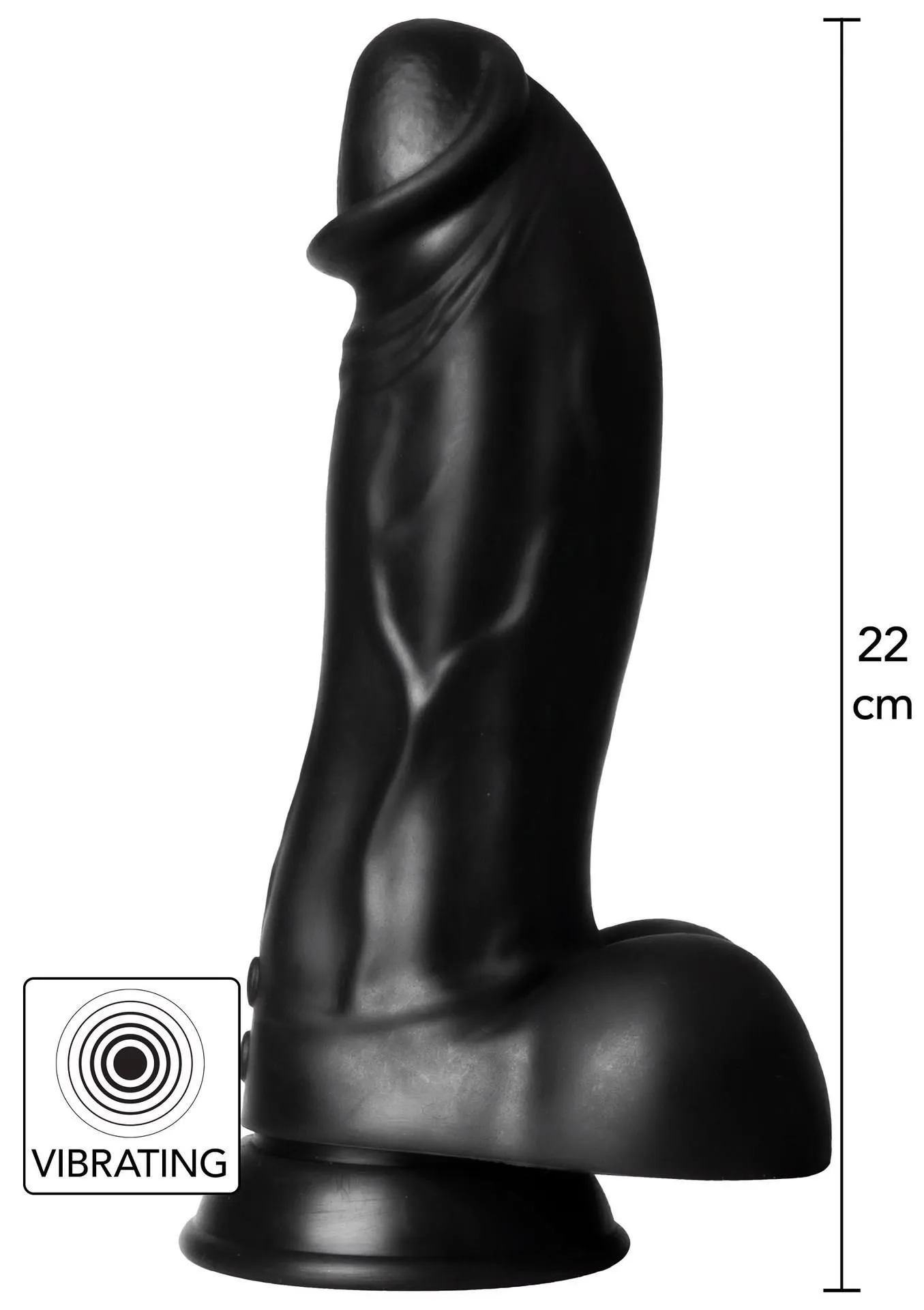 Вібратор Hidden Desire Dinosaur Monster, 22 см (чорний)