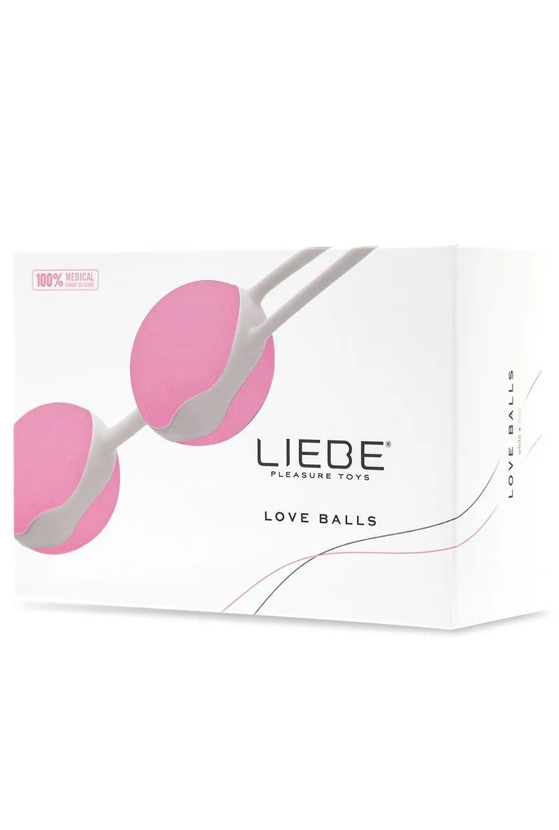Вагінальні кульки Liebe Pleasure Toys Love Balls, 18 см (рожевий)