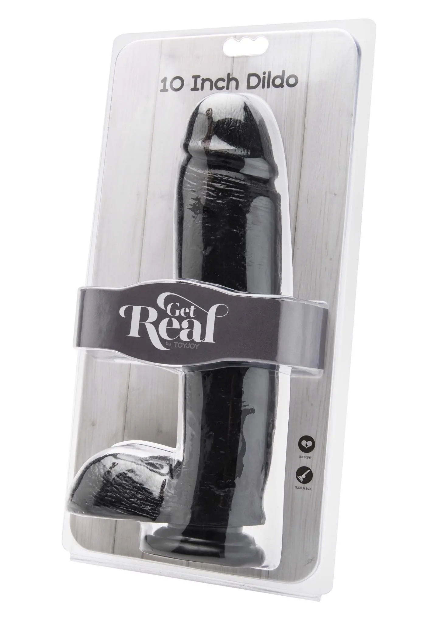 TOYJOY Get Real - Dildo, Czarny, 25.5 cm