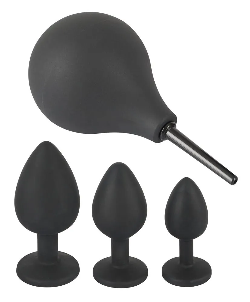 Набір для анальної стимуляції Orion Black Velvets Anal Kit, 4 шт (чорний)