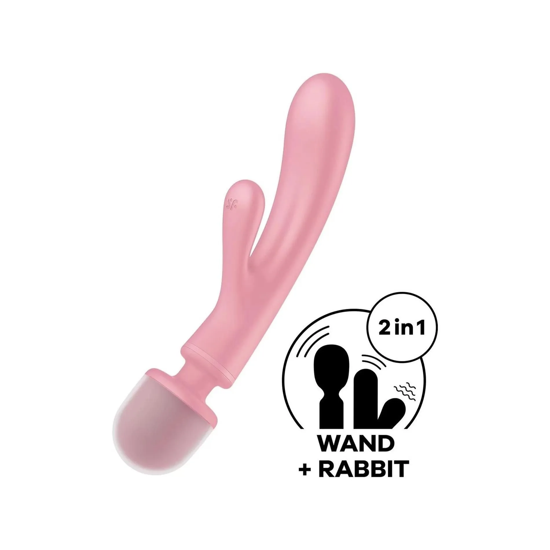 Вібратор Satisfyer Triple Lover, 24 см (рожевий)