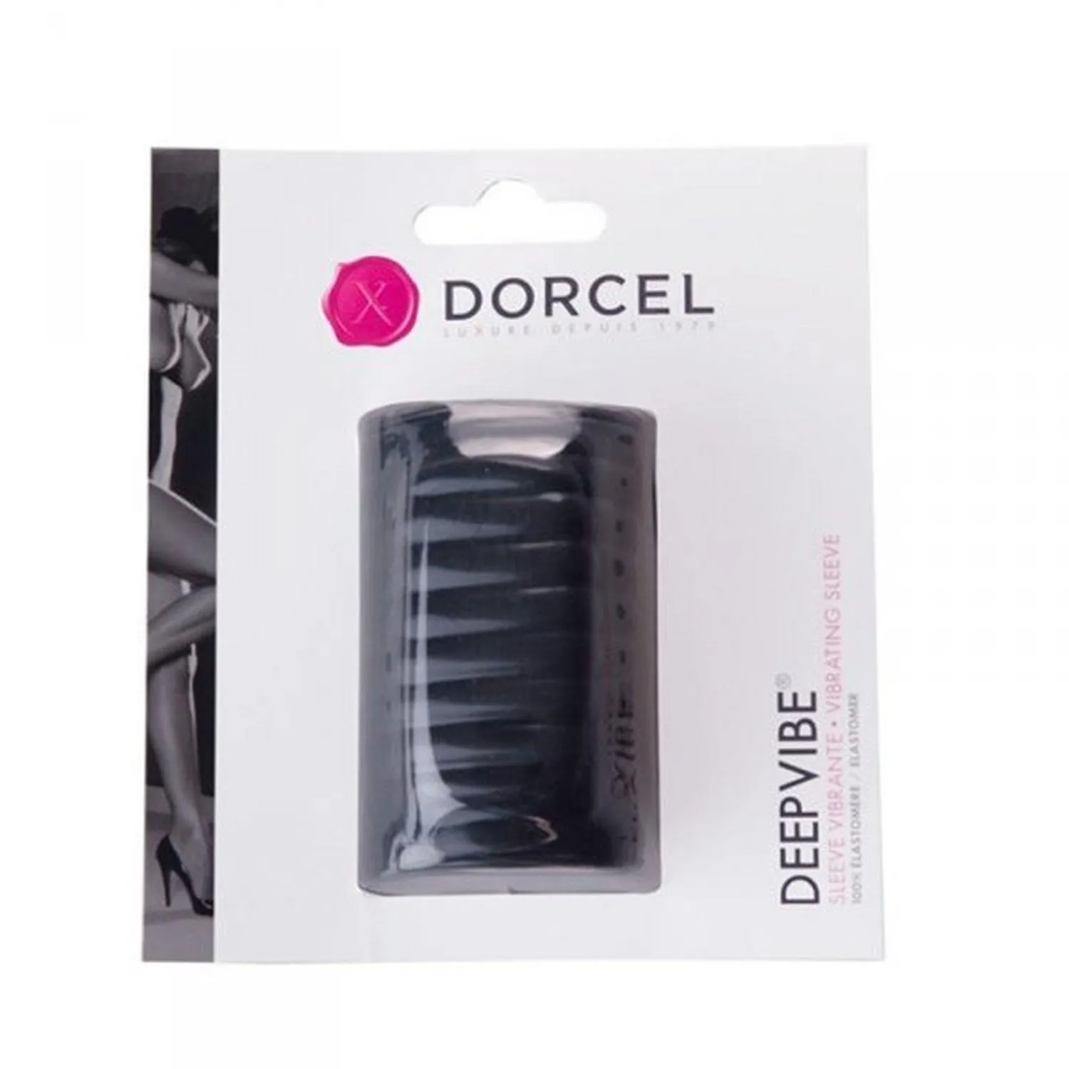 Насадка на пенис Dorcel Deepvibe, 7 см (черный)