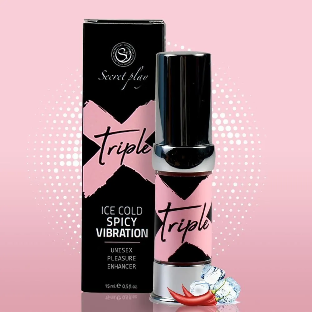 Збуджуючий гель з ефектом вібрації Secret Play Triple X Icy Cold Spicy Vibration, 15 мл