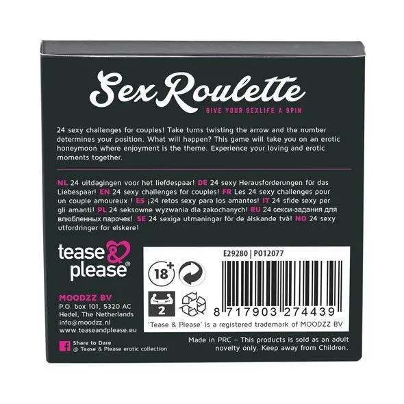 Эротическая игра Tease & Please Sex Roulette Love & Marriage