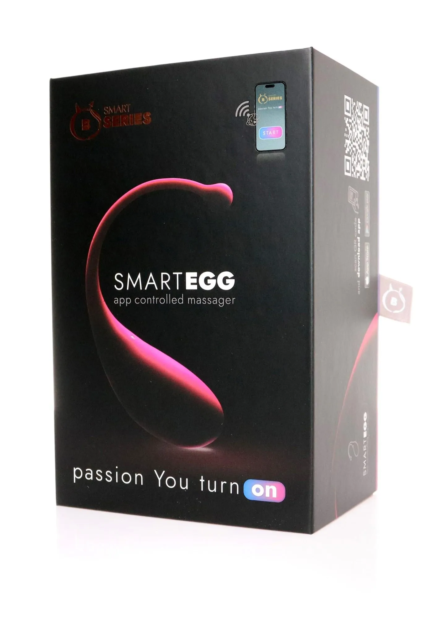 Виброяйцо B-Series Smart Egg, 3.5 см (розовый)