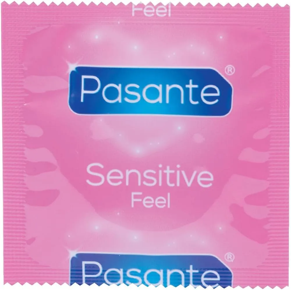 Pasante Sensitive Feel - Prezerwatywy, Przezroczysty, Bezzapachowy, 19 cm