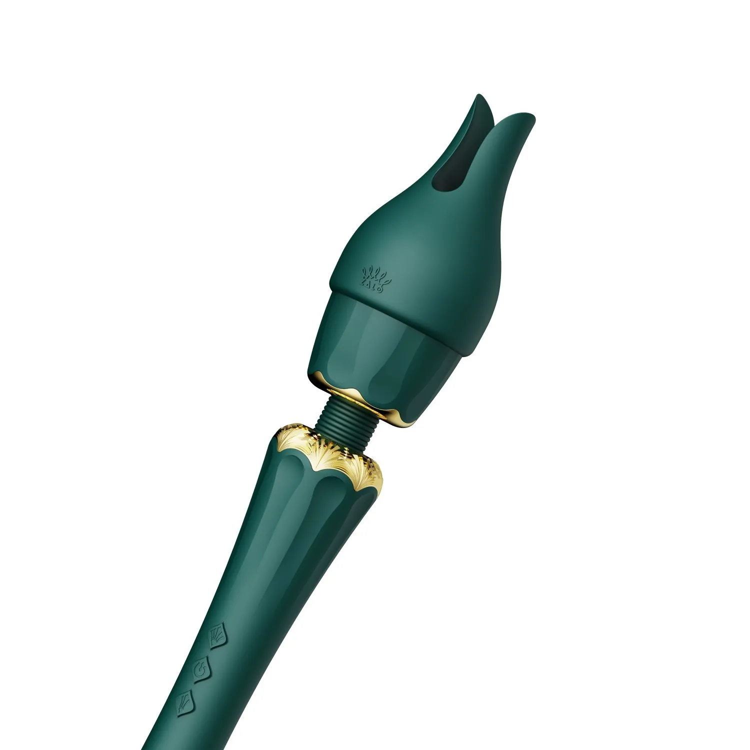 Zalo Kyro - Wibromasażer, Zielony, 29 cm
