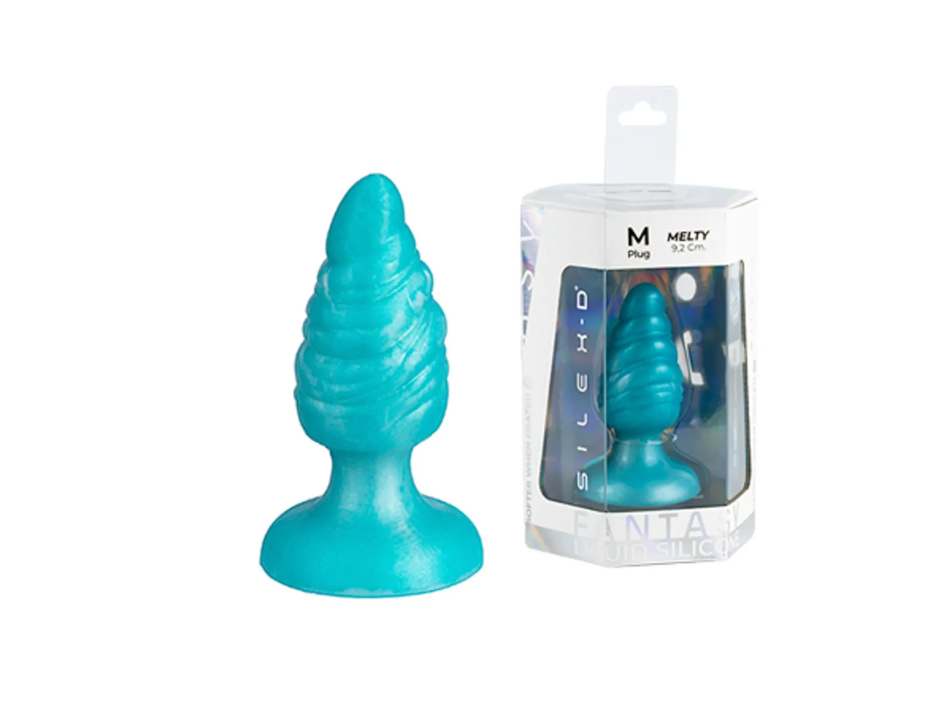 Silexd Plug Melty - Korek analny, Mięta, 9.25 cm, M