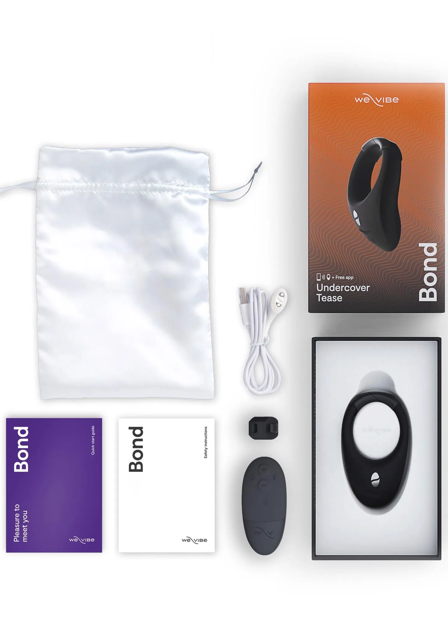 Эрекционное кольцо We-Vibe Bond (черный)