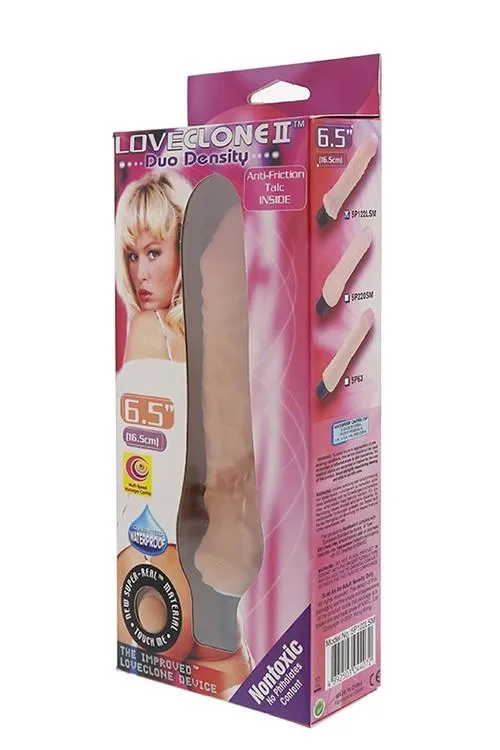 NMC LoveClone II 6.5 Duo - Wibrator, W kolorze cielistym, 16 cm