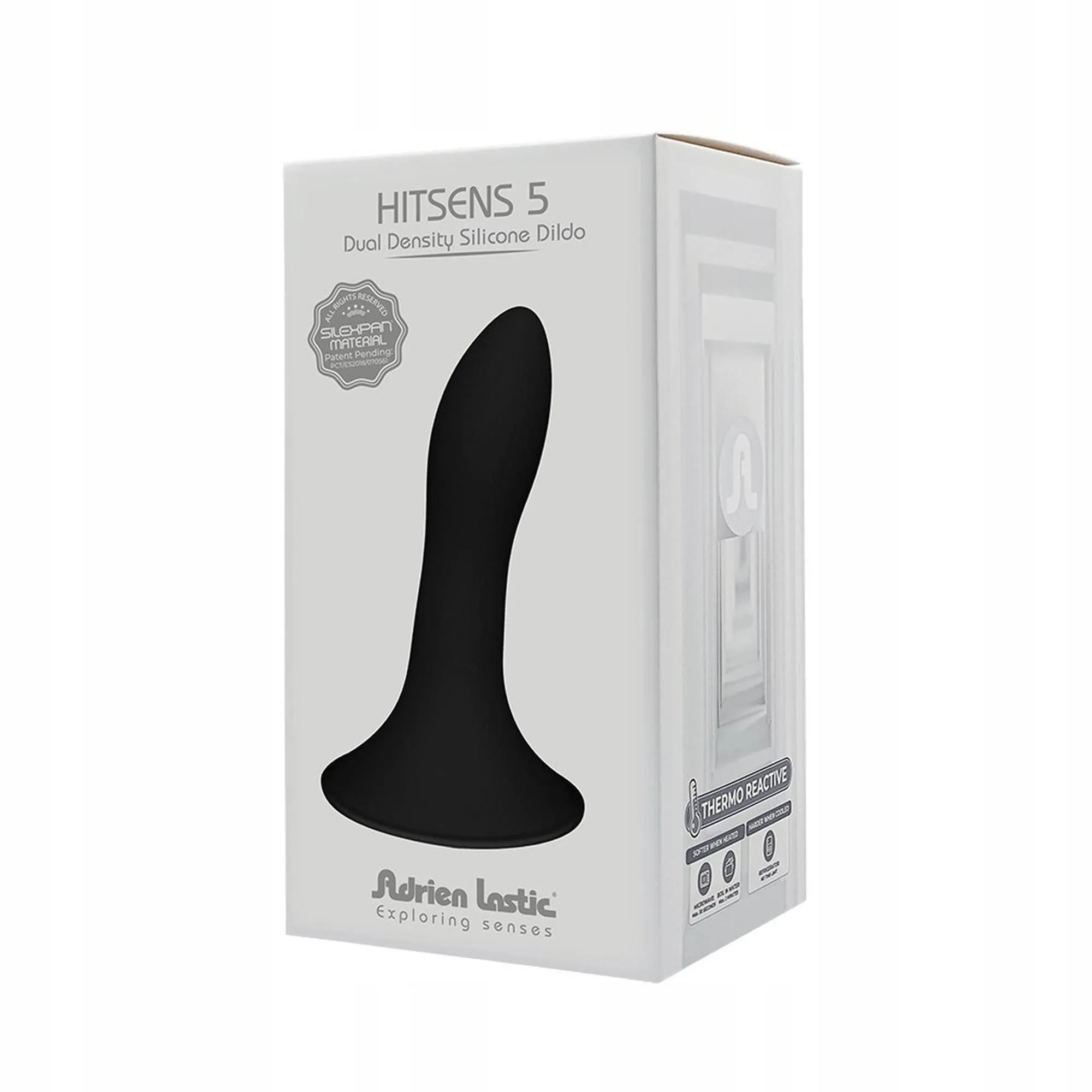 Фалоімітатор Adrien Lastic Hitsens 5, 12.9 см (чорний)