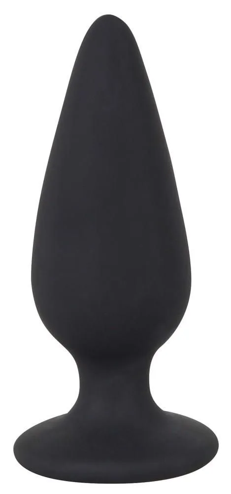 Анальна пробка Orion Black Velvets Heavy Plug Medium, 8,9 см (чорний)