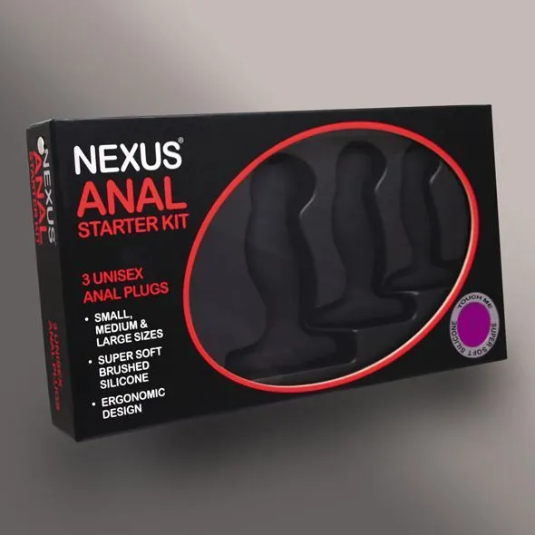 Набор анальных пробок Nexus Anal Starter Kit, 3 шт (черный)