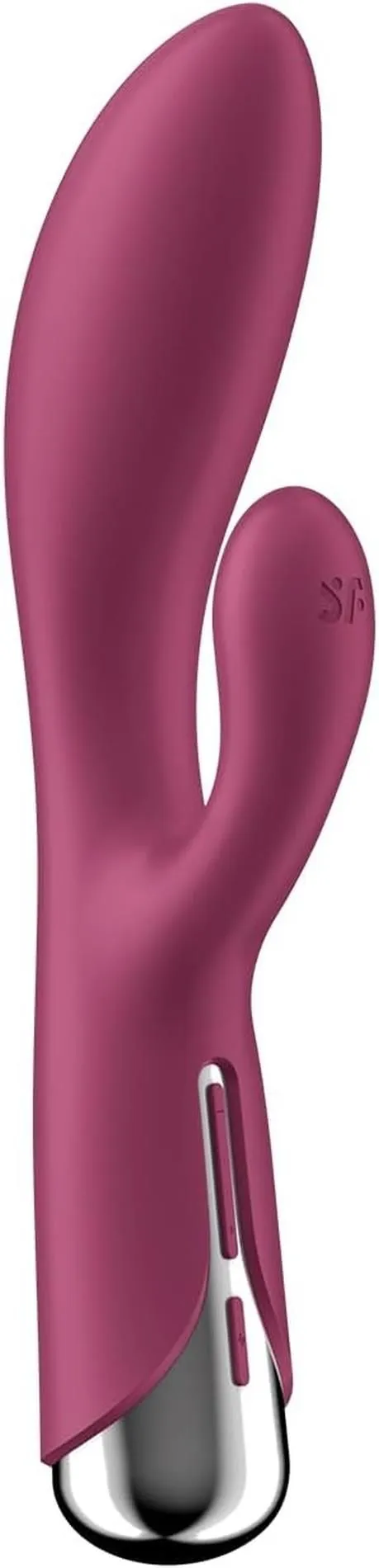 Вібратор-кролик Satisfyer Spinning Rabbit 1, 20 см (бордовий)
