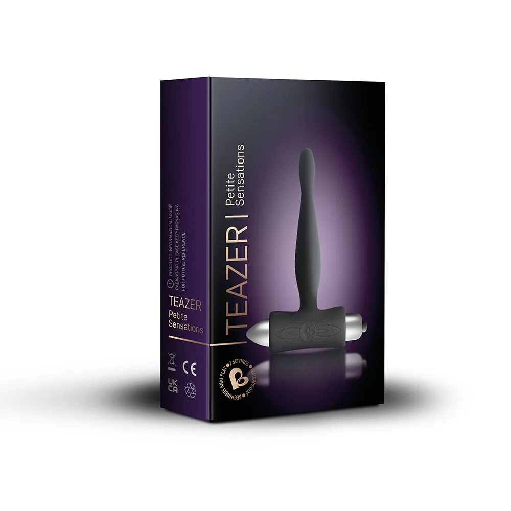 Rocks-Off Teazer Petite Sensations - Korek analny, Czarny, 12 cm
