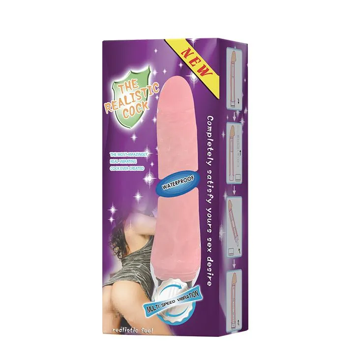 Вібратор Baile Realistic Cock Vibrator, 21,5 см (тілесний)