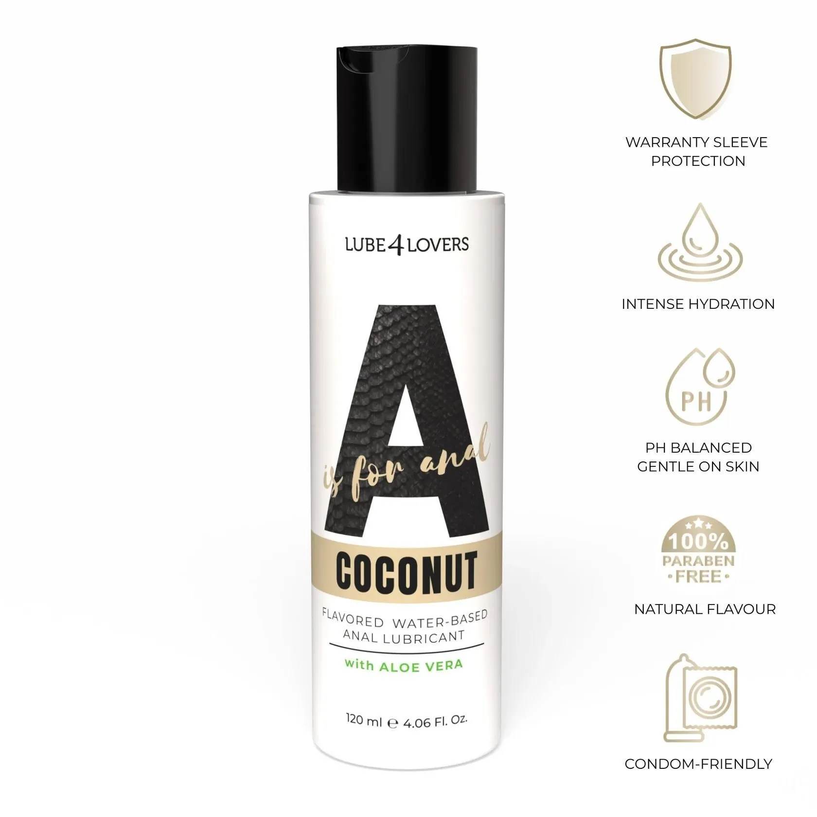 Анальний лубрикант Lube4lovers A is for Anal Coconut, 120 мл