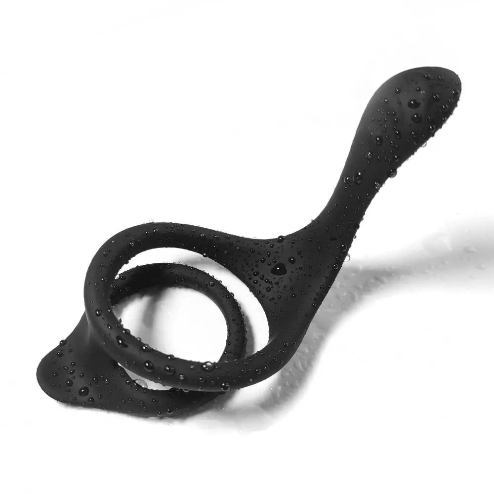B - Series Joy Treasure - Pierścień erekcyjny, Czarny, 8.5 cm