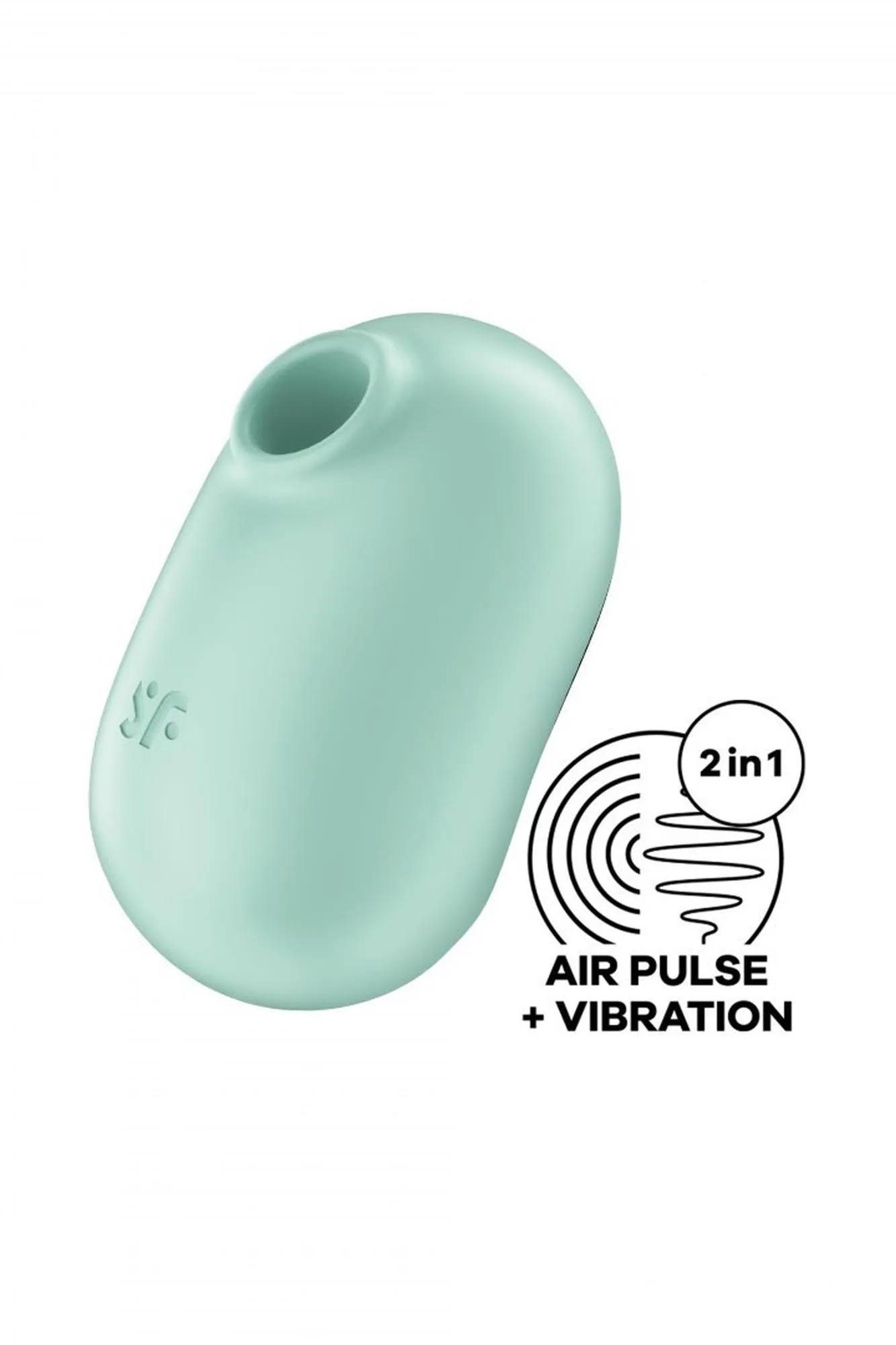 Satisfyer Pro To Go 2 - Bezdotykowy stymulator łechtaczki z wibracjami, Mięta, 10, 5 cm