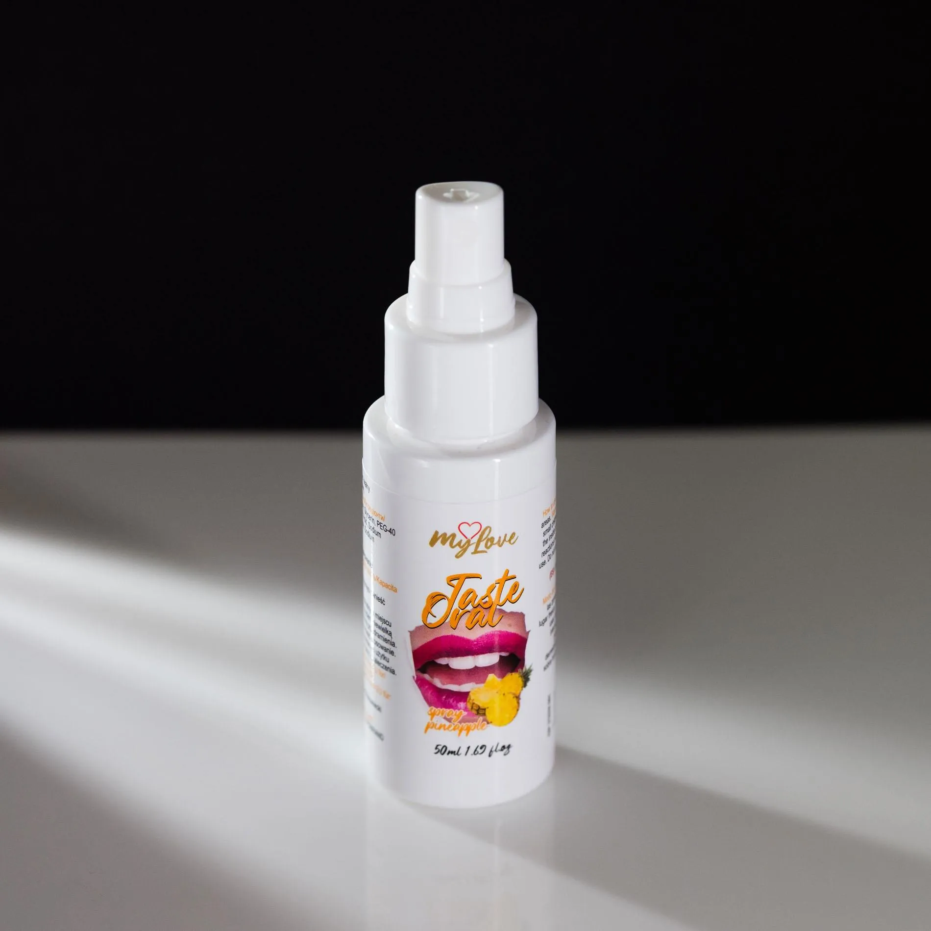 MyLove Taste Oral Spray Pineapple - Spray do seksu oralnego, Ananas, 50 ml