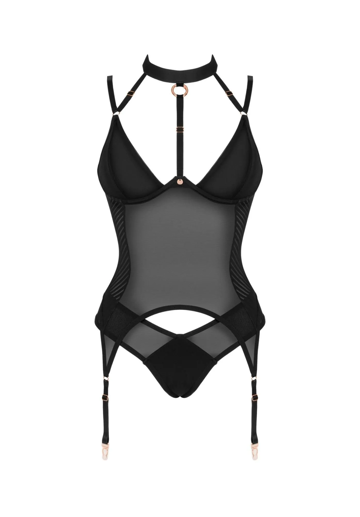 Корсет Obsessive Lingerie-Brasica, XS/S (черный)