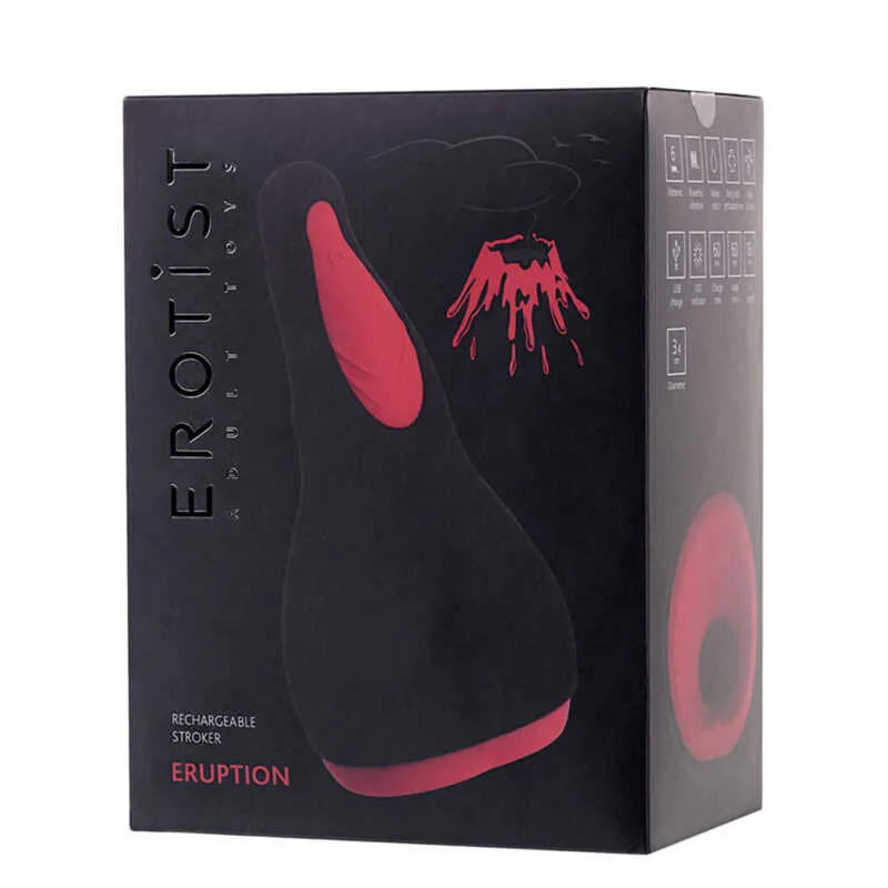 Мастурбатор Erotist Eruption Toyfa (червоний)