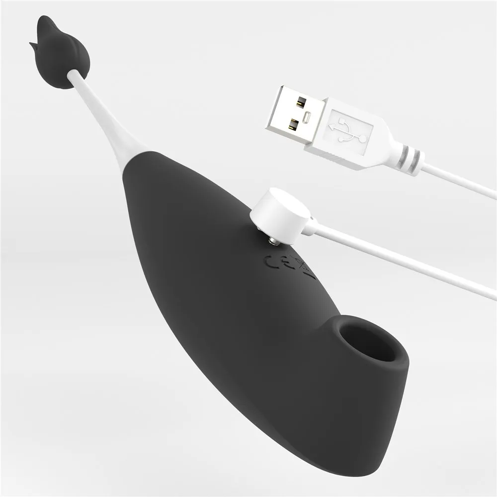 Lovetoy Rechargeable Clit Pro - Wibrator łechtaczkowy, Czarny, 19 cm