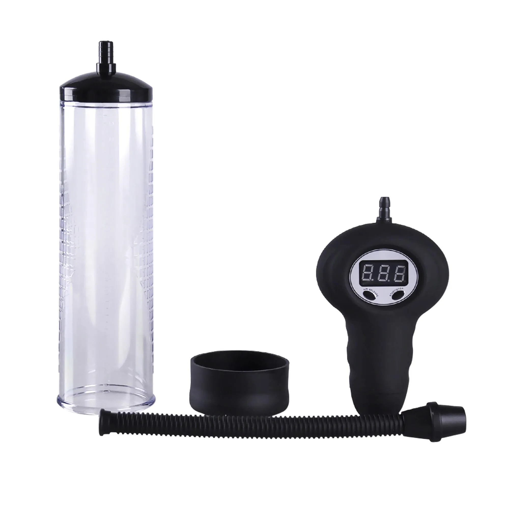Boys of Toys Powerpump Electric Vacuum Pump Rechargeable - Pompka próżniowa do penisa B -, Przezroczysty, 22 cm