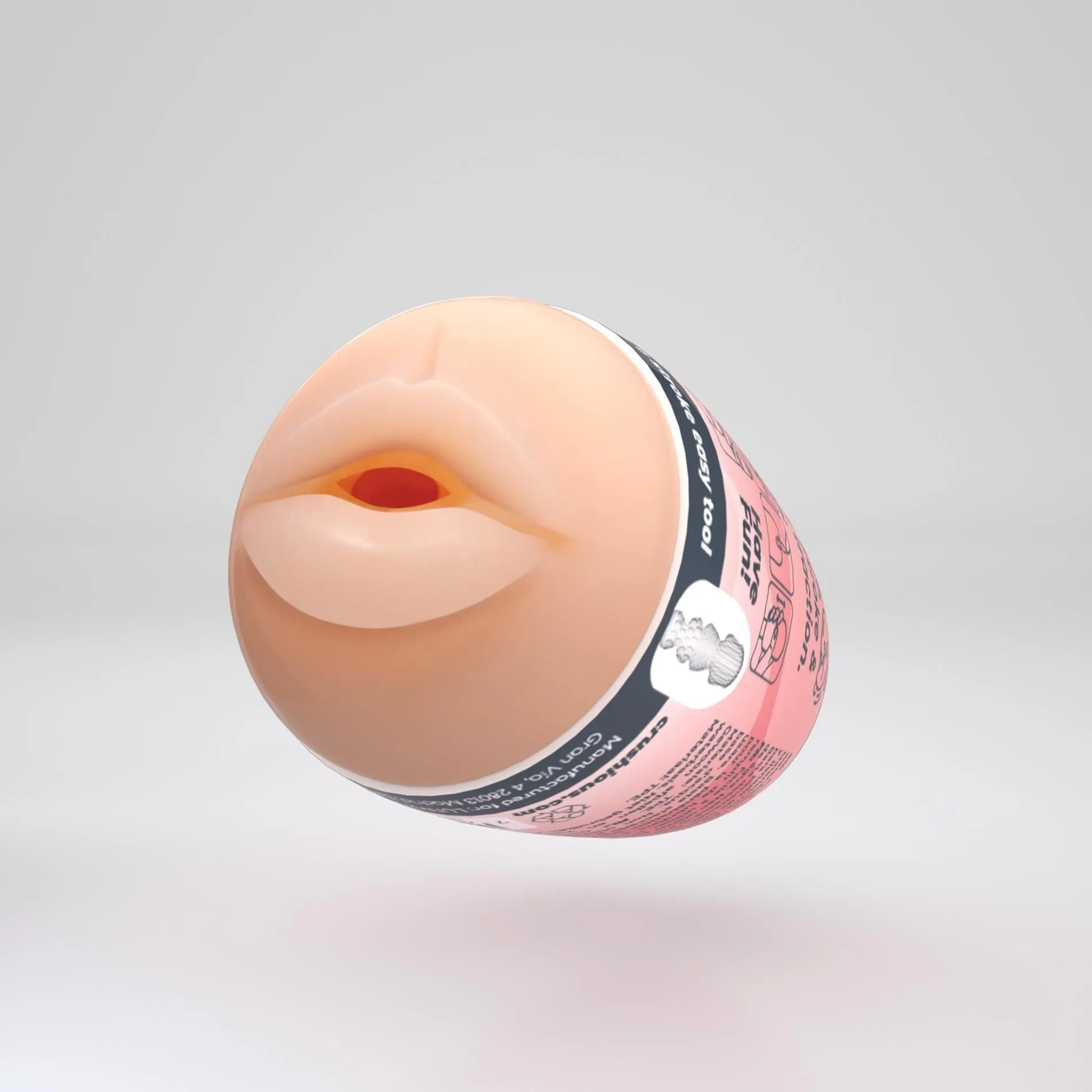 Мастурбатор яйце Crushious Ezy Egg Mouth (тілесний)